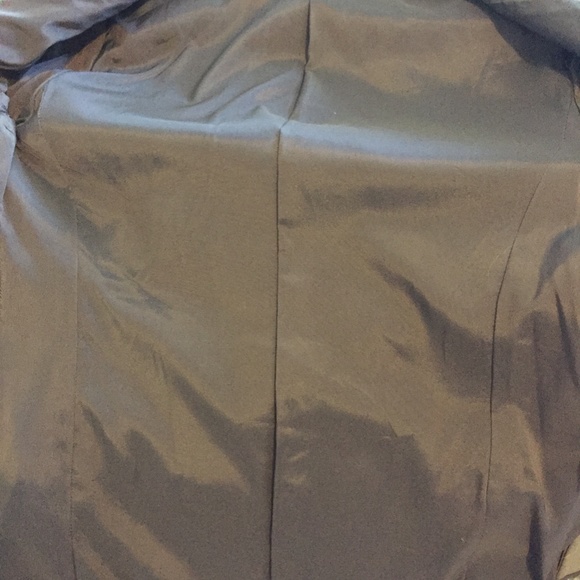 Donna Karan black label, olive lined wool suit jacket/coat, EUC, sz. 46/8-10. - Picture 4 of 6